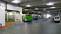 English: Aylesbury bus station, Aylesbury, Buckinghamshire, seen in July 2009, relatively recently after being refurbished. Aylesbury bus station is an "underground" bus station, being underneath a shopping centre, and as can be seen, isn't particularly welcoming. The bus station is U-shaped, with both ends connecting with Great Western Street. The bus station operates a one-way system, and this end is the side that buses enter the station from Great Western Street.