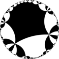 Regular tiling of hyperbolic plane: {12,8}