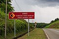 * Nomination Warning sign "Falling rocks" at Semporna-Kunak Road with additional warning "Caution! Landslide prone area, drive carefully" --Cccefalon 16:27, 30 July 2014 (UTC) * Promotion Good quality. --P e z i 20:17, 30 July 2014 (UTC)