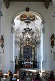 Marienkapelle (1749) mit Hochaltar von Dominikus Biber (1751), Genälde: "Himmelfahrt Mariens" (ehem. Hochaltarbild der Kirche von 1736)