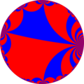 Uniform tiling of hyperbolic plane, 4o∞o∞x. Generated by Python code at User:Tamfang/programs.