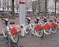 Vélo'v public bicycle service in Lyon