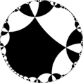 Isohedral tiling of hyperbolic plane.