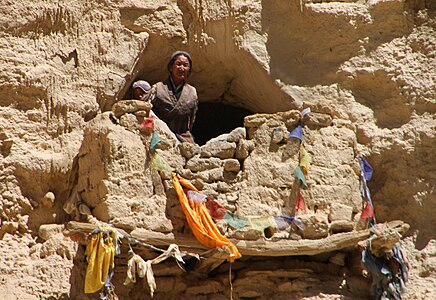 A view of Caves of Jhong,Mustang by Gerd Eichmann