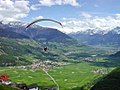 Paraglider in South Tyrol (Vinschgau)