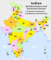 Map with ISO_3166-2:IN state codes