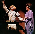 Bette Davis and Taylor during a show that was celebrating Taylor's life (1981)