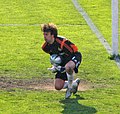 Oleksandr Shovkovskiy of FC Dynamo Kyiv saves a shot from FC Metalurh Zaporizhya at the Ukrainian Cup final 2006 in Kyiv.