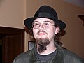 Pl Wikipedia user WarX in black borsalino