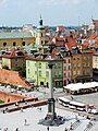 The Column and Warsaw Old Town