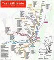 Mapa de TransMilenio.