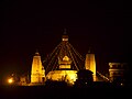 Swayambhunath at night, Kathmandu, Nepal