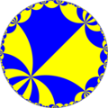 Uniform tiling of hyperbolic plane, 6x6o6o Generated by Python code at User:Tamfang/programs