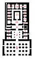 Temple (avec le repère du nom de toutes les salles); 204 × 343; 47 KB