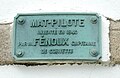 Audierne : plaque illustrative du Mât Fenoux.