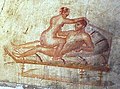 a pornographic wall painting in Pompeii (Casa dei Vettii)