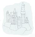 Drawing of Hogwarts