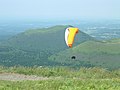 Paraglinding in the "chaîne des Puys" (Auvergne, France)