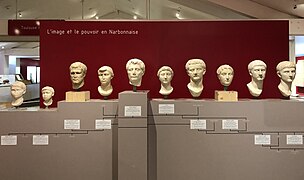 part of: Ancient Roman sculptures in Musée Saint-Raymond found in Béziers 