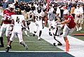 Washington State Cougars reaching for a touchdown vs. the Grambling State Tigers