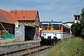 Deutsch: MAN VT 26 in Hüffenhardt English: MAN railbus VT 26 at final destination Hüffenhardt.