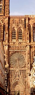 Western façade of the Cathedral of Our Lady in Starsbourg, France