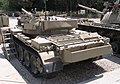 Israeli upgraded T-55 with dozer blade in Yad la-Shiryon Museum, Israel.