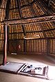 Kanak house, inside with hearth