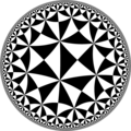 Isohedral tiling of hyperbolic plane.