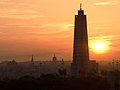 Sunrise in Havana (Memorial José Martí tower at right)