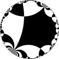 Isohedral tiling of hyperbolic plane.