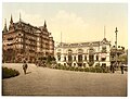 Hamburger Hof und Alsterpavillon um 1900