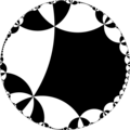 Isohedral tiling of hyperbolic plane.