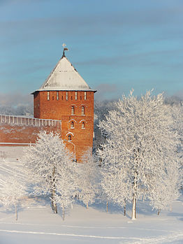 Vladimirskaya Tower of the Novgorod Kremlin, Veliky Novgorod Photograph: Konstantin hramov Licensing: CC-BY-SA-4.0