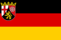 Landes- und Dienstflagge von Rheinland-Pfalz (Rhineland-Palatinate, civil and state flag)