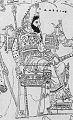 Drawing of a Greek vase depicting Darius I