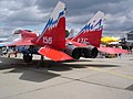 MiG-29M-OVT, parked on Berlin Air Show 2006 after a demonstration flight using thrust vectoring