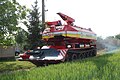 T-55 or SPOT, adjusted to be used in special fire-fighting operations of the Voluntary Fire Brigade DHZ POLE [1][dead link] of Slovakia