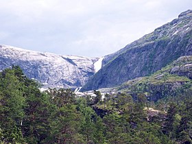 Søtefossen in Ullensvang Norway