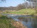 Blick über die Neiße auf die polnischen Parkseite