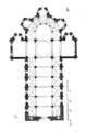 Le plan de l'église Saint-Étienne de Nevers 1