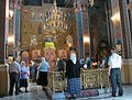 Interior of the main Orthodox church in Vinnytsia, Ukraine.