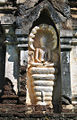 Sukhothai Buddha, protected by Mucalinda, Si Satchanalai, Thailand