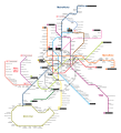 Madrid's metro network.