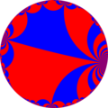 Uniform tiling of hyperbolic plane, 5o∞o∞x. Generated by Python code at User:Tamfang/programs.