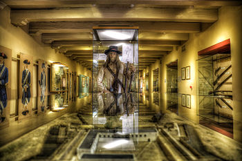 Interior of the museum at the Castle of Good Hope in Cape Town, South Africa.