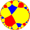 Uniform tiling of hyperbolic plane, 4x8x8o. Generated by Python code at User:Tamfang/programs.