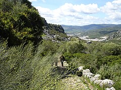 Español: Vista de Ubrique desde la calzada romana .