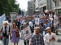 Another view of the London demonstration.