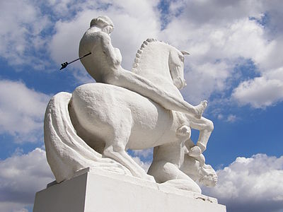 Statue of Leszek I the White in Marcinkowo Górne